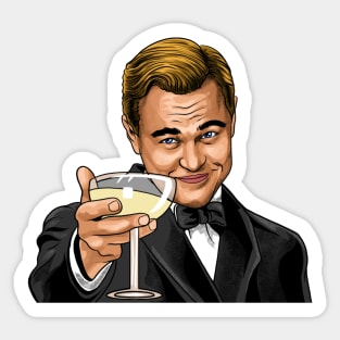 Jay Gatsby Cheers Meme Sticker